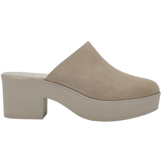 TESSA CLOG SUEDE W BEIGE 38