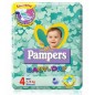 PANNOLINI PER BAMBINI PAMPERS BABY DRY DOWNCOUNT NO FLASH MA XI 19 PEZZI