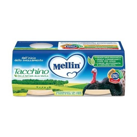 MELLIN OMOGENEIZZATO TACCHINO 4X80 G