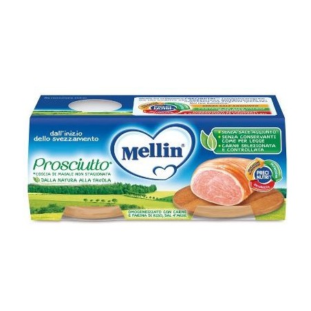 MELLIN OMOGENEIZZATO PROSCIUTTO 4 X 80G