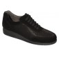 CALZATURA JANET SNEAKER GLITEXSUE-W BLACK 39 TESSUTO GLITTERATO + PELLE SCAMOSCIATA COLLEZIONE AW20