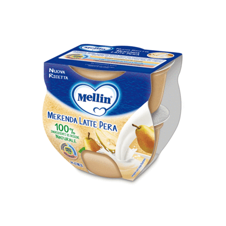 MELLIN MERENDA LATTE PERA 2 X 100 G