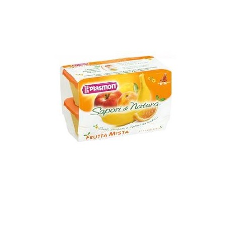 PLASMON SAPORI DI NATURA OMOGENEIZZATO FRUTTA MISTA 100 G X4 PEZZI