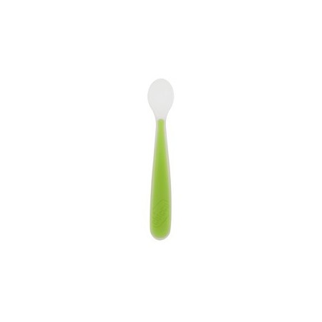 CHICCO CUCCHIAIO MORBIDO SILICONE 6M+ VERDE UP