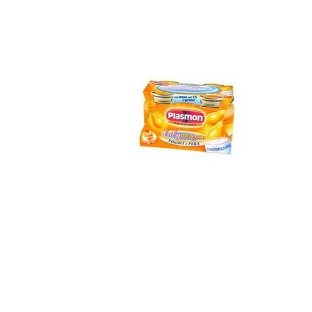 PLASMON OMOGENEIZZATO YOGURT PERA 120 G X 2 PEZZI