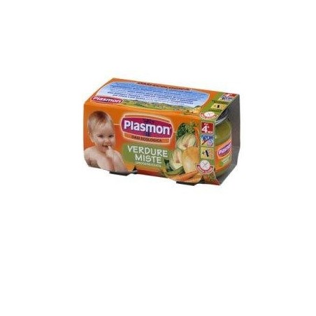 PLASMON OMOGENEIZZATO VERDURE MISTE 80 G X 2 PEZZI