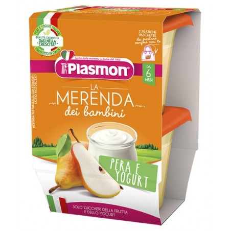 PLASMON LA MERENDA DEI BAMBINI SAPORI DI NATURA PERA YOGURTASETTICO 2 X 120 G