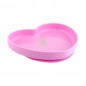 CHICCO PIATTO CUORE VENTOSA SILICONE ROSA