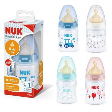 NUK BIBERON FIRST CHOICE+ TEMPERATURE CONTROL PP150 ML LATTICE 0-6 MESI 1 PEZZO